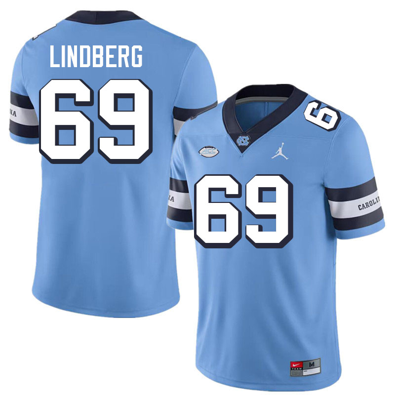 #69 Chad Lindberg North Carolina Tar Heels College Football Jersey Stitched-Retro Blue #69 Chad Lindberg North Carolina Tar Heels College Football Jersey Stitched-Retro Blue